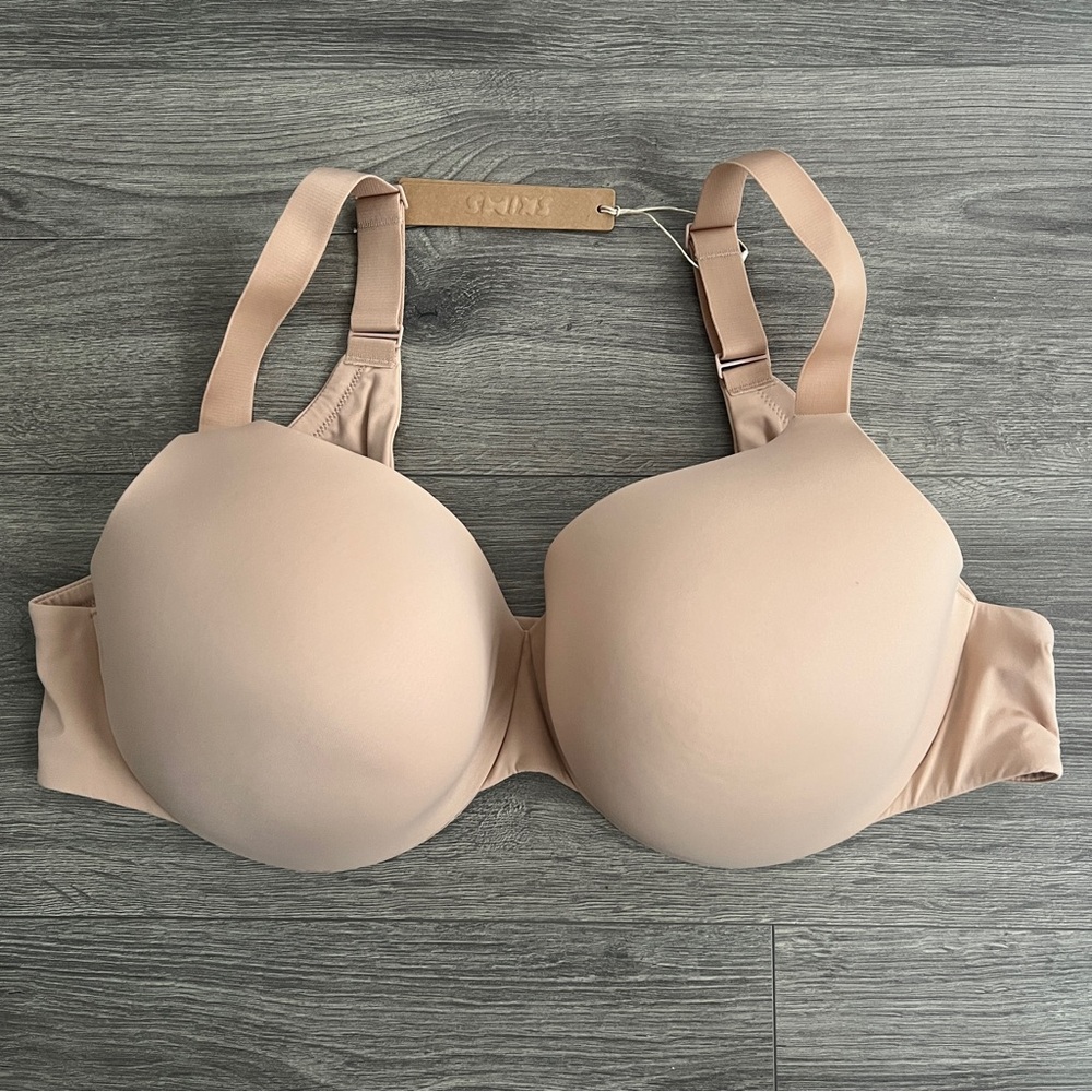 SKIMS Full Coverage Lightly Lined Bra Size 42D Clay Beige Smoothing Intimates